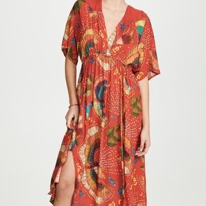 FARM RIO carnaval midi dress